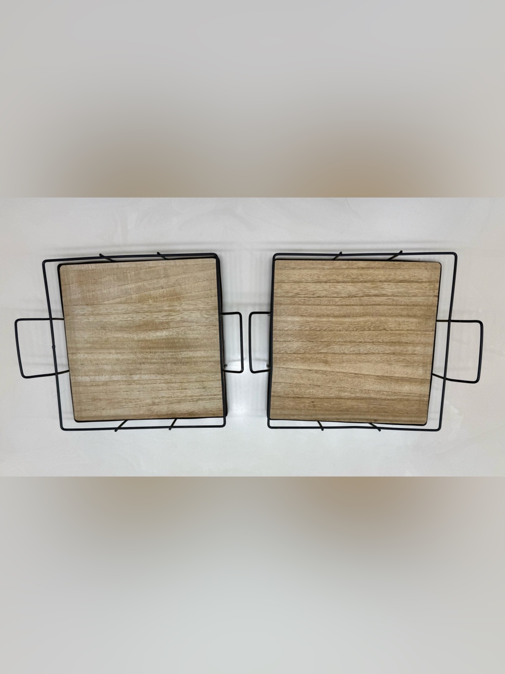 Black and Natural Wood Wall Shelf - Decorative Home Wall Decor